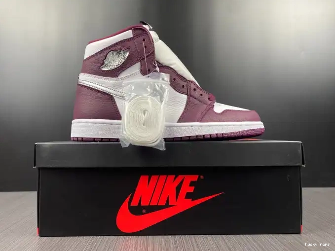 Rep Husky High Jordan Air 1 Bordeaux OG 555088-611 0524